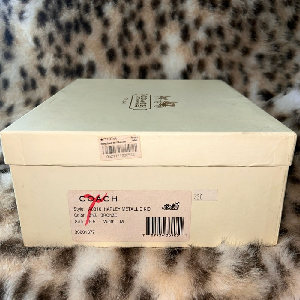 Coach Poppy Harley Metallic Bronze Wedge Y2k 2008  - NWT - - Picture 15 of 16